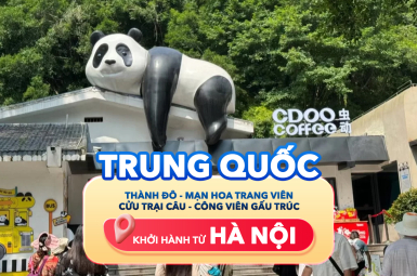 TRUNG QUỐC - THÀNH ĐÔ - MẠN HOA TRANG VIÊN - CỬU TRẠI CÂU - CÔNG VIÊN GẤU TRÚC