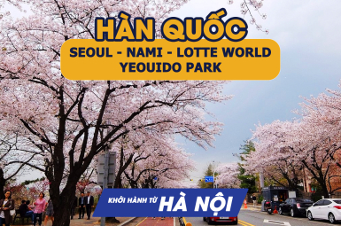 HÀN QUỐC - SEOUL - NAMI - LOTTE WORLD - YEOUIDO PARK